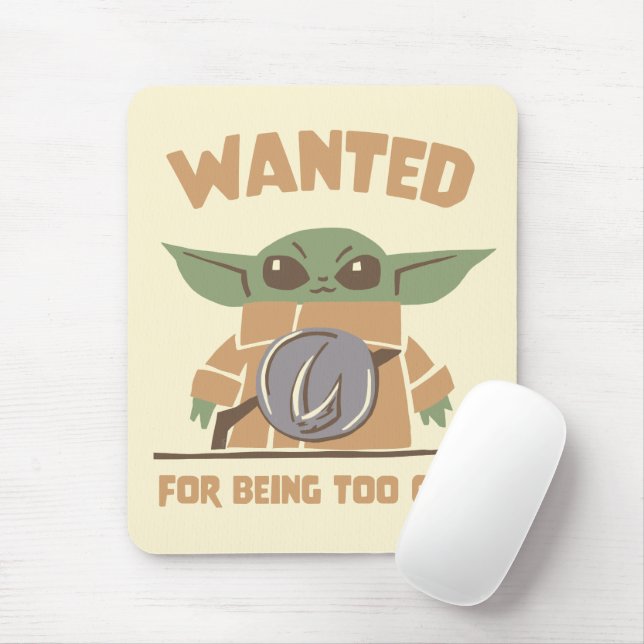 Grogu - Wanted: For Being Too Cute Mouse Pad (With Mouse)