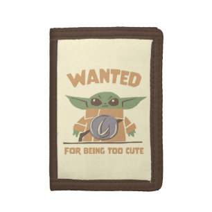 Grogu - Wanted: For Being Too Cute Tri-fold Wallet