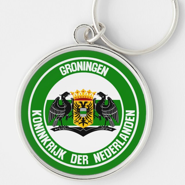 Groningen Round Emblem Keychain (Front)