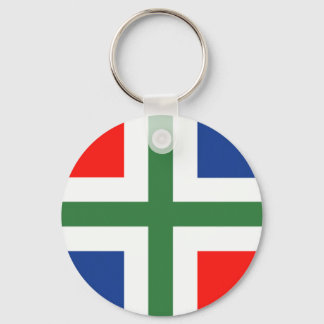 Groningse vlag sleutelhanger keychain