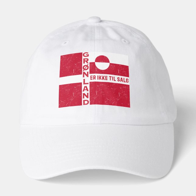 Grønland Er Ikke Til Salg Flag Hat (Front)