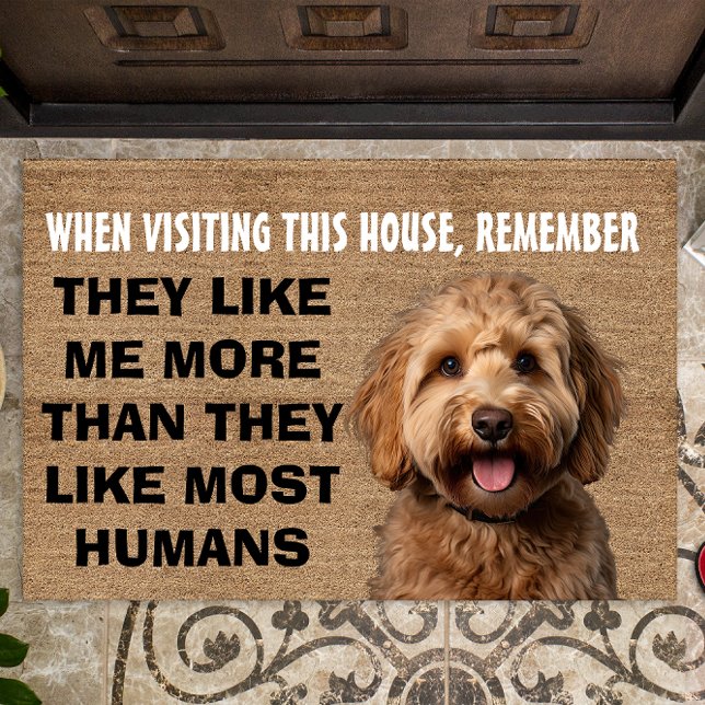 Groodle personalized doormat (Creator Uploaded)