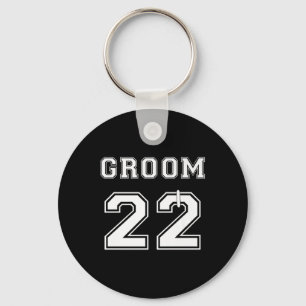 Groom 2022 Engagement Party Matching Honeymoon Bri Keychain