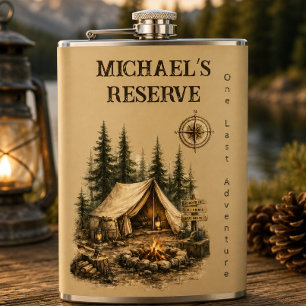 Groom Adventure Bachelor Weekend Whiskey Gift Flask