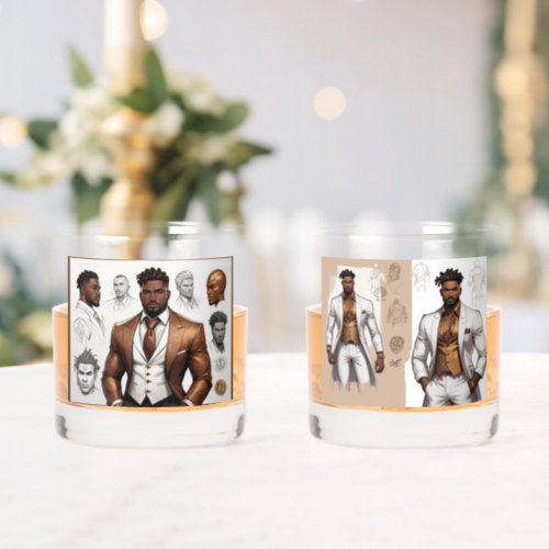 Groom and Best Man Whiskey Glass