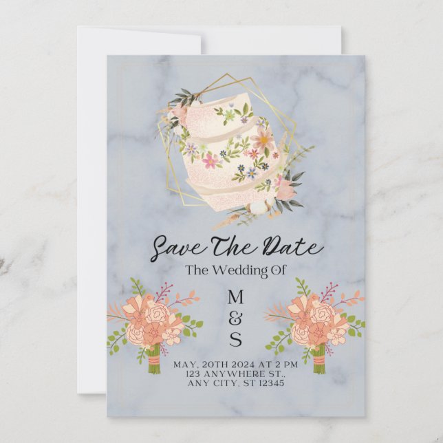 Groom and bride   invitation (Front)
