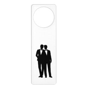 Groom and Groom Wedding Door Hanger