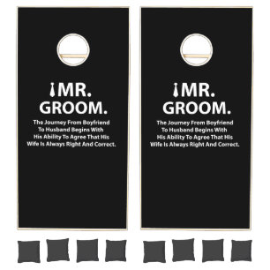Groom Bachelor Party Cornhole Set