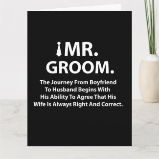 Groom Bachelor Party Greeting