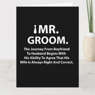 Groom Bachelor Party Greeting Card