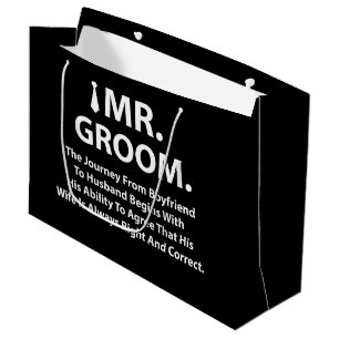 Groom Bachelor Party Large Gift Bag