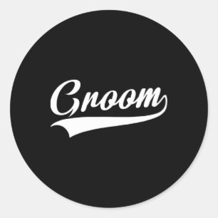 Groom - Bachelor Party - Wedding 1  Classic Round Sticker