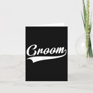 Groom - Bachelor Party - Wedding  Card