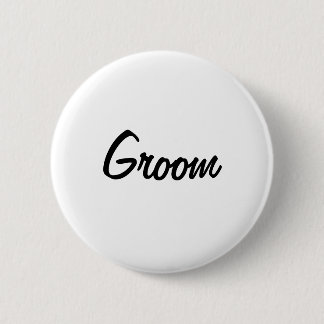 Groom Badge Button