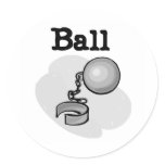 Groom Ball and Chain Tshirts and Gifts Classic Round Sticker