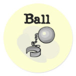 Groom Ball and Chain Tshirts and Gifts Classic Round Sticker