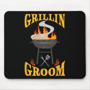 Groom Bbq Grill Smoker And Barbecue Chef  Mouse Pad