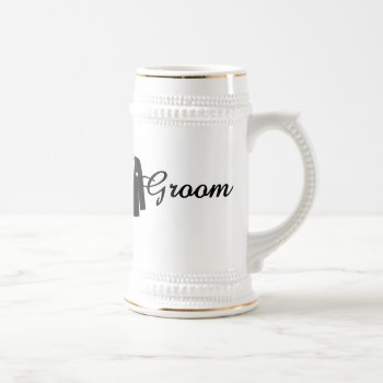 Groom Beer Stein by MishMoshTees at Zazzle