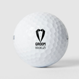 Groom Best Man Bow Tie Wedding Bachelor Party Golf Balls