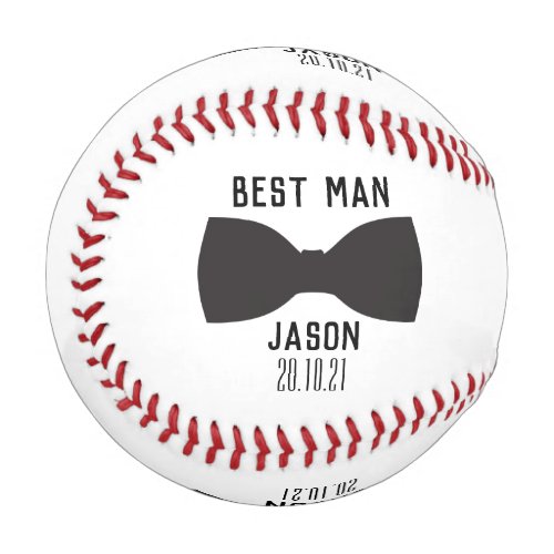 Groom Best Man Wedding Party Gift Baseball