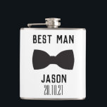 Groom Best Man Wedding Party Gift Flask<br><div class="desc">Groom Best Man Wedding Party Gift Flask . Have fun with this cute and funny design for your best man</div>