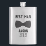 Groom Best Man Wedding Party Gift Flask<br><div class="desc">Groom Best Man Wedding Party Gift Flask . Have fun with this cute and funny design for your best man</div>