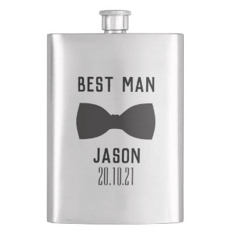 Groom Best Man Wedding Party Gift Flask