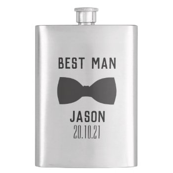 Groom Best Man Wedding Party Gift Flask by nadil2 at Zazzle