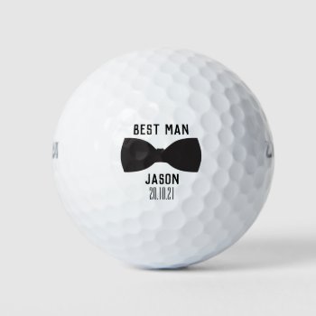 Groom Best Man Wedding Party Gift Golf Balls by nadil2 at Zazzle