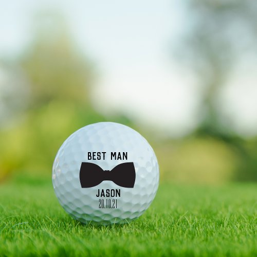 Groom Best Man Wedding Party Gift Golf Balls