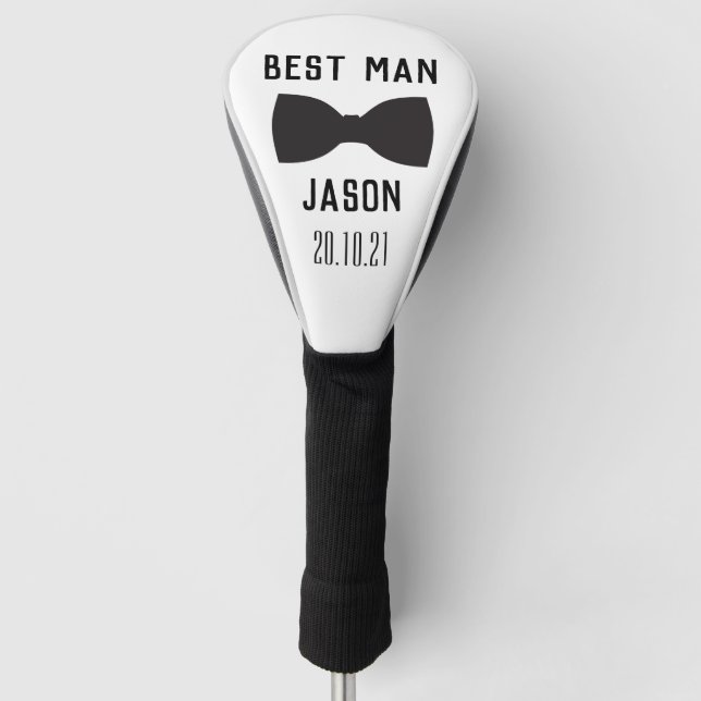 Groom Best Man Wedding Party Gift  Golf Head Cover (Front)