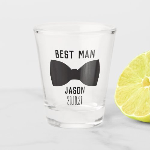 Groom Best Man Wedding Party Gift  Shot Glass