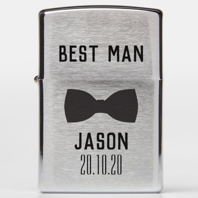 Groom Best Man Wedding Party Gift  Zippo Lighter (Front)