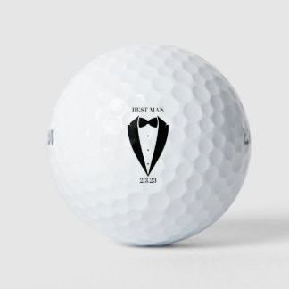 Groom Best Man Wedding Party Golf Balls Gift