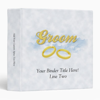 Groom, Blue Sky and Clouds 3 Ring Binder
