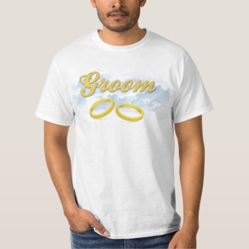 Groom Blue Sky and Clouds T_Shirt