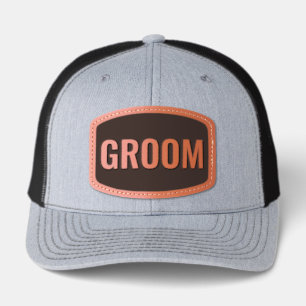 Groom/Bride Block Stamp Richardson 112 Leather Patch Hat