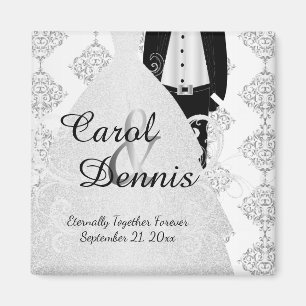 Groom & Bride Keepsake Magnet