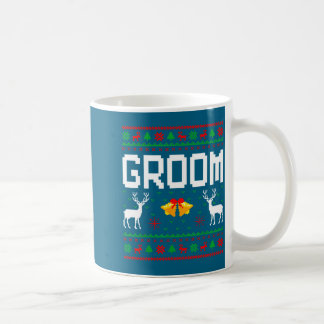 Groom bride married couple ugly christmas sweater coffee mug