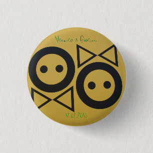 Groom & Bride Pinback Button