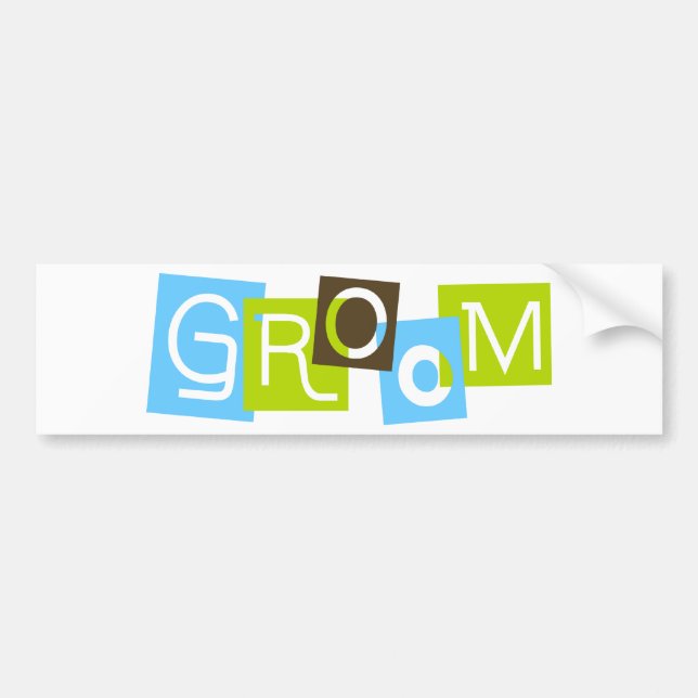 Groom Bumper Sticker (Front)