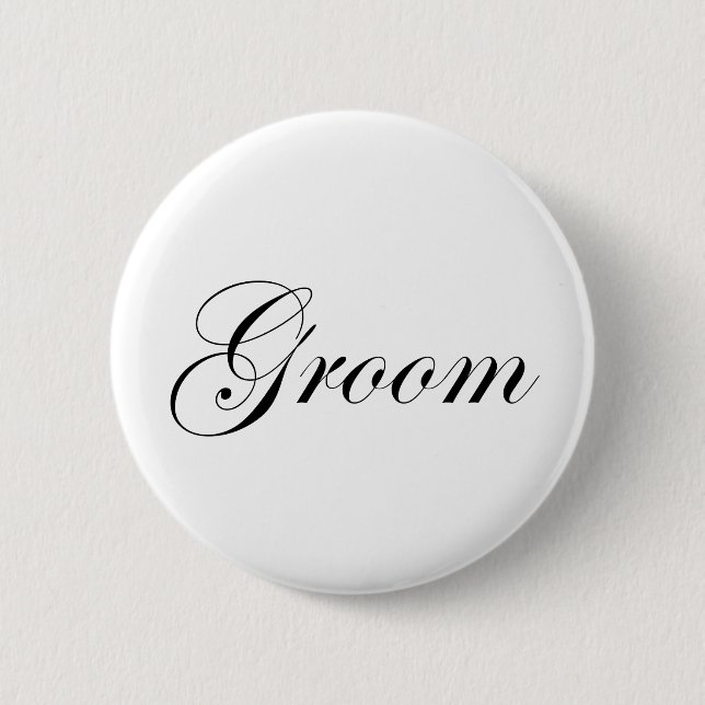 Groom Button (Front)