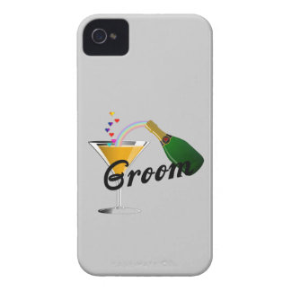 Groom Champagne Toast iPhone 4 Case-Mate Case