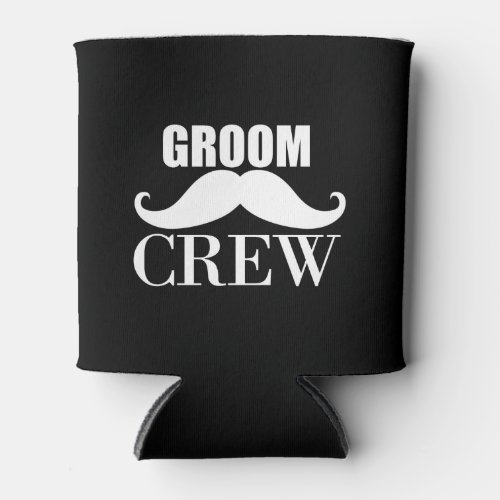 Groom Crew Bachelor Party Wedding White Gift Can Cooler