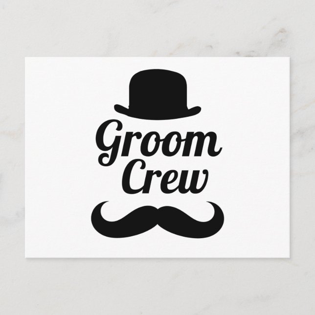 Groom crew postcard (Front)
