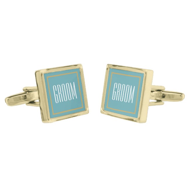 Groom Cufflinks (Angled)