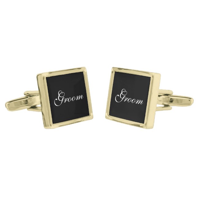 Groom Cufflinks (Angled)