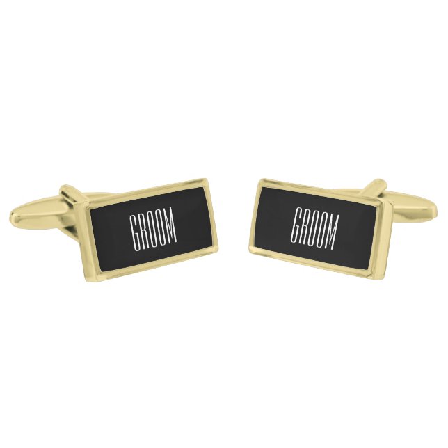 Groom Cufflinks (Angled)