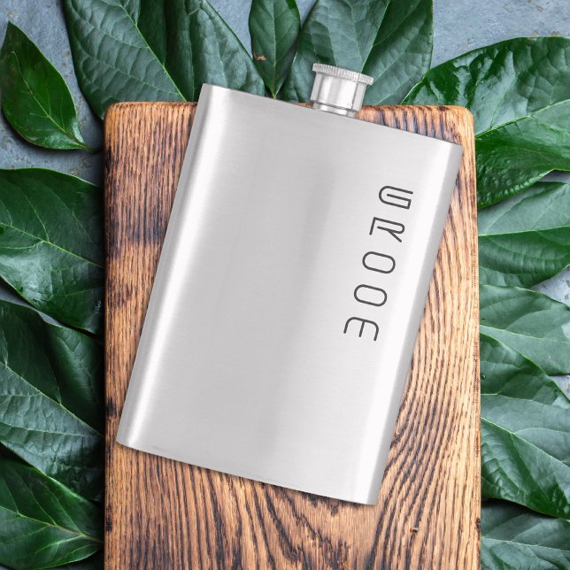 Groom Customizable Wedding Party Flask (Creator Uploaded)