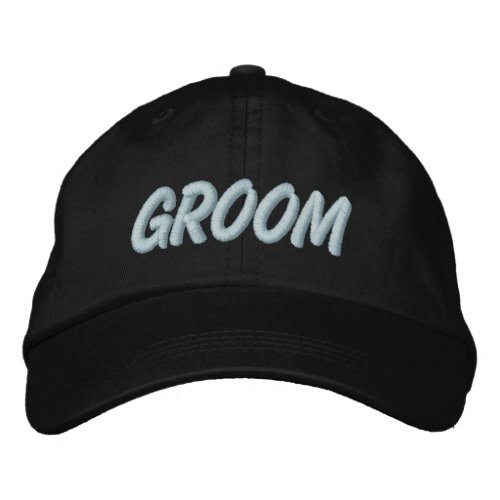 Groom Embroidered Baseball Hat